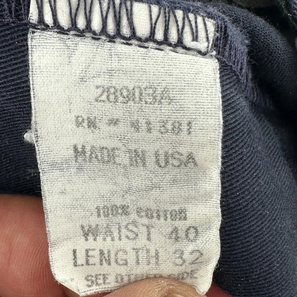 Polo Ralph Lauren Classic Golf Pant Mens 40 Navy Solid Relaxed Vintage 90s USA